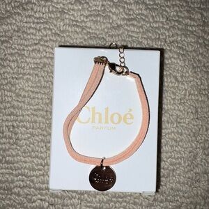Chloe Parfum Pink Bracelet with Gold Accents